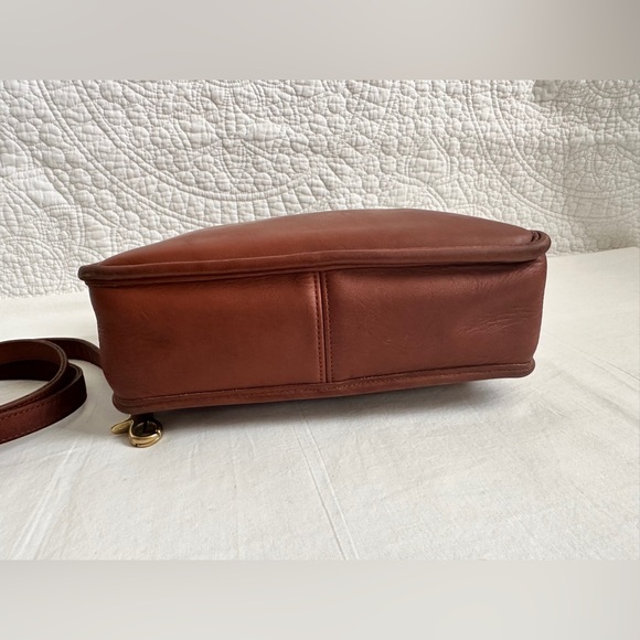 Coach Willis British Tan Leather Turnlock Flap Satchel Crossbody Bag 9927 - VTG - Picture 8 of 13